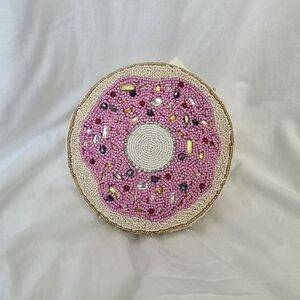 Viral Pink Beaded Donut Clutch